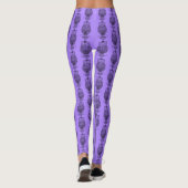 Uil (paars) - Leggings (Achterkant)