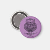 Uil (paars) - Magneet (Voorkant / Achterkant)