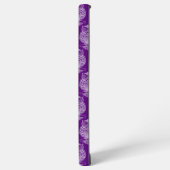 Uil (paars) - Samsung Case Galaxy Hoesje (Linkerkant)