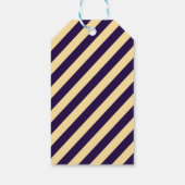 Uil Paarse Slaapfeest Verjaardagsfeest Cadeaulabel (Achterkant)