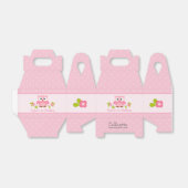 Uil Party Favor Gable Box (roze meisje verjaardag) Bedankdoosjes (Uitgevouwen)