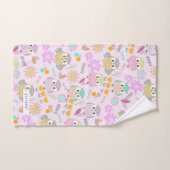 Uil Pastel Pink Bad Handdoek (Handdoek)