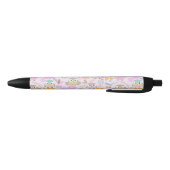 Uil Pastel Pink Zwarte Inkt Pen (Bodem)