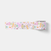 Uil Pastel Roze Satijnen Lint (Voorkant)