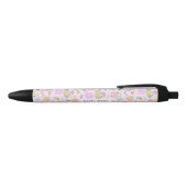 Uil Pastel Roze   Zwarte Inkt Pen (Bovenkant)