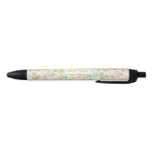 Uil pastelgeel zwarte inkt pen (Bodem)