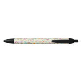 Uil pastelgeel zwarte inkt pen (Achterkant)
