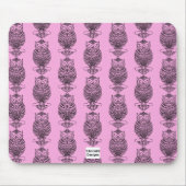 Uil (patroon roze) - Muismat (Voorkant)