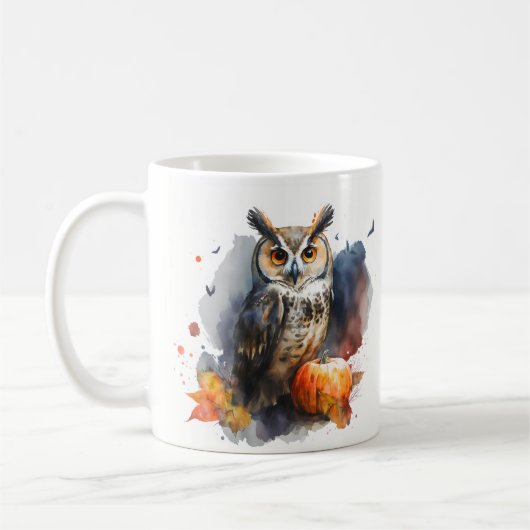 Uil Pompoen - Halloween Koffiemok (Links)