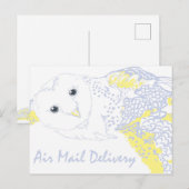 Uil postbezorging - Hogwarts geïnspireerd Feestdagenkaart (Voorkant / Achterkant)