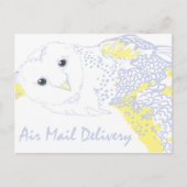 Uil postbezorging - Hogwarts geïnspireerd Feestdagenkaart (Voorkant)