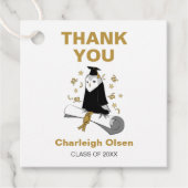 Uil Preschool / Kindergarten Afstuderen Dank u Bedankjes Labels (Voorkant)