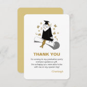 Uil Preschool / Kindergarten Afstuderen Dank u Bedankkaart (Voorkant / Achterkant)