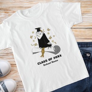 Uil Preschool / Kleuterschool Afstuderen Kinder T-shirt