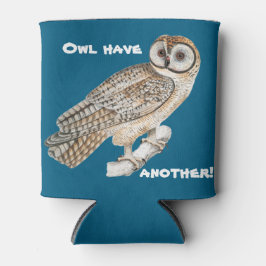 Uil Pun Schattigee Koelbox in Blauw Blikjeskoeler