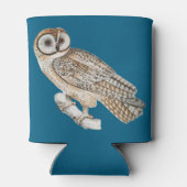 Uil Pun Schattigee Koelbox in Blauw Blikjeskoeler (Achterkant)