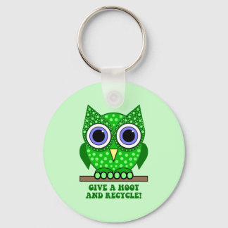 uil recyclen sleutelhanger