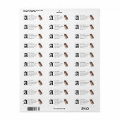 Uil retourlabel - Pas het aan! Etiket (Full Sheet)