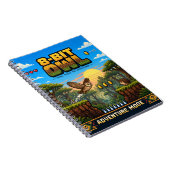 Uil, Retro 8-Bit Pixelkunst Notitieboek (Rechterzijde)