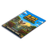 Uil, Retro 8-Bit Pixelkunst Notitieboek (Linkerzijde)