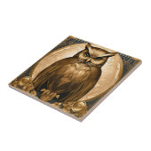 Uil Retro Art Deco Tegeltje (Zijkant)