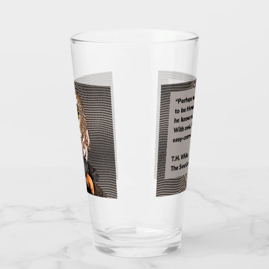 Uil, Rockefeller, citaat, 2-zijdig, Glas (Links)