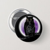 Uil Ronde Button 5,7 Cm (Voorkant /achterkant)