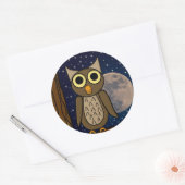 uil ronde sticker (Envelop)