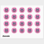 uil ronde sticker (Vel)