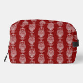 Uil (rood) - Dopp Kit Toilettasje (Achterkant)