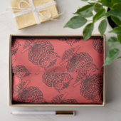 Uil (rood) - Tissuepapier (Geschenk)