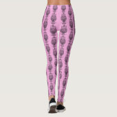 Uil (roze) - Leggings (Achterkant)