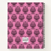 Uil (roze) - Notitieboek (Achterkant)