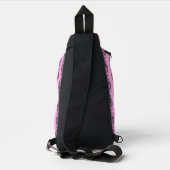 Uil (roze) - Schoudertas Sling Bag (Achterkant)