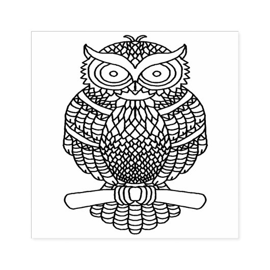 Uil - Rubber Stamp Rubberstempel (Afrduk)