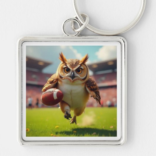 Uil Rugby Player sleutelhanger (Voorkant)