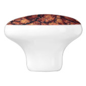 Uil rustieke boom schors hout look keramische knop (Zijkant)