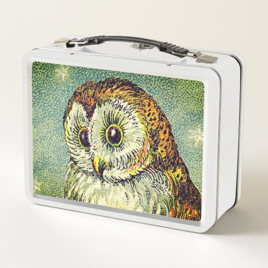 uil schattig illustratie schuur uil blauwgroen br (Achterkant)