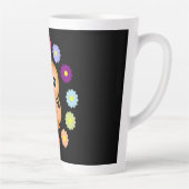  Uil Schattige Kawaii Girly Cartoon Illustratie Latte Mok (Rechts)