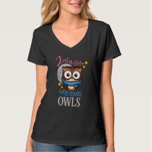 Uil Schattige Uil Uil gewoon een meisje dat van ui T-shirt