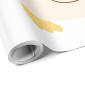 Uil schilderij kunst cadeaupapier (Rol Hoek)