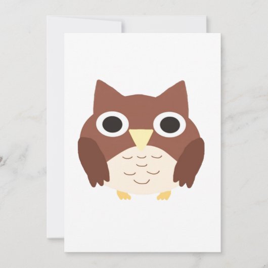 Uil schilderij kunst kaart (Voorkant)