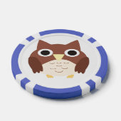 Uil schilderij kunst poker chips (Enkel)