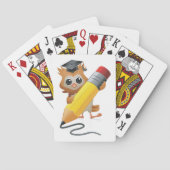 Uil Schrijft Pokerkaarten (Achterkant)