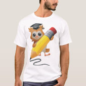 Uil Schrijft T-shirt (Voorkant)