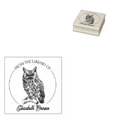  uil script uit de bibliotheek van rubberstempel (Gestempeld)