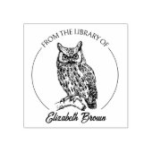  uil script uit de bibliotheek van rubberstempel (Afrduk)