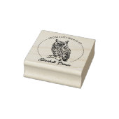  uil script uit de bibliotheek van rubberstempel (Stempel)