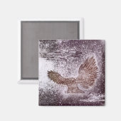 Uil Silent Flight Magneet (Voorkant / Achterkant)