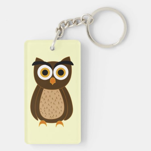 uil sleutelhanger (achterkant)